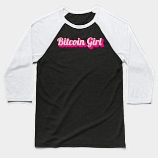 Bitcoin Girl Baseball T-Shirt